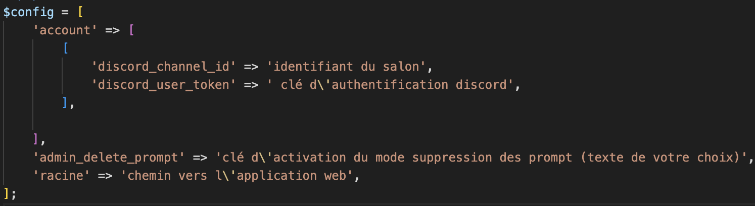 configuration php